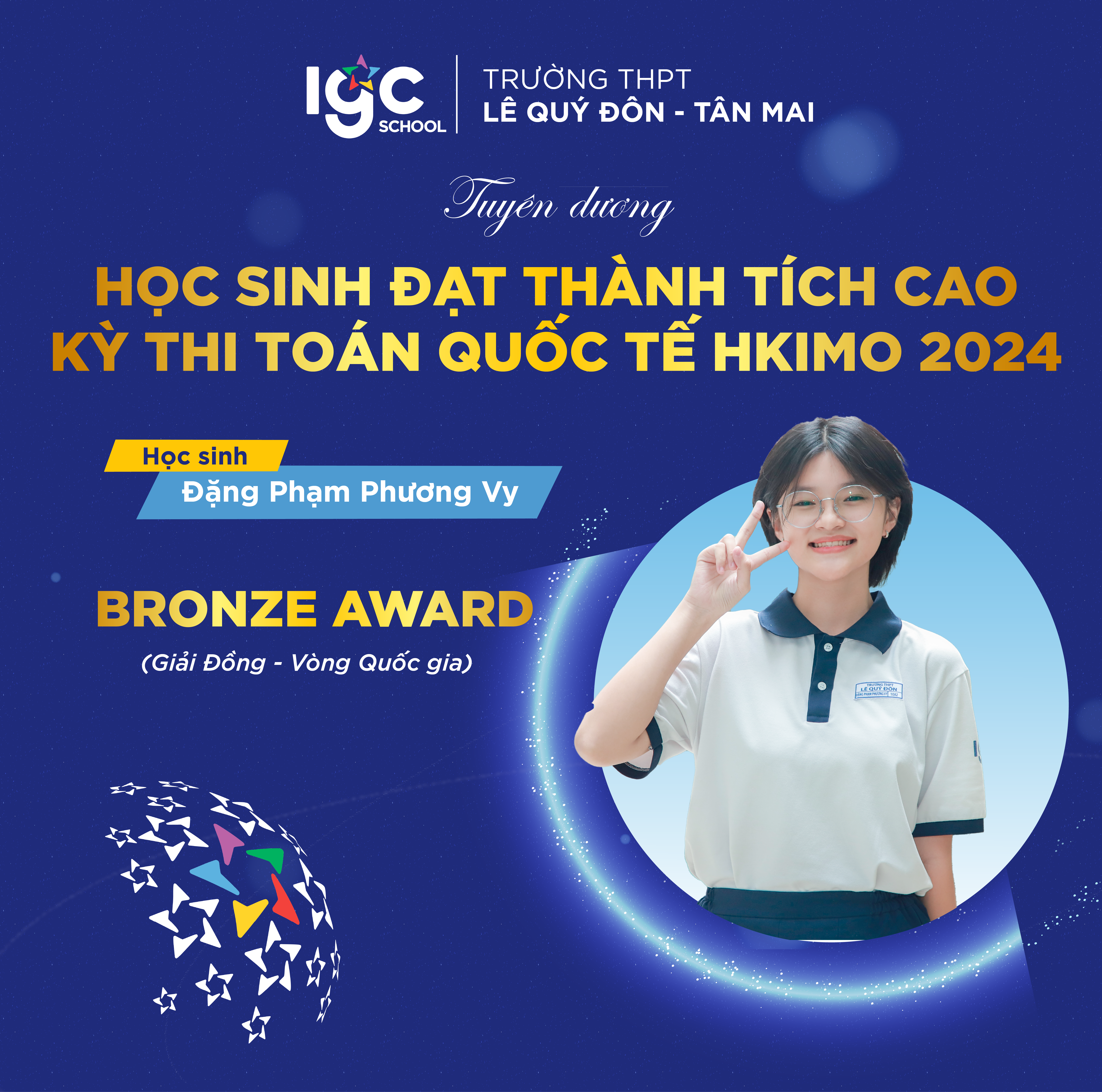 Học sinh Lê Quý Đôn – Tân Mai đạt thành tích xuất sắc trong cuộc thi Quốc tế HKIMO vòng Quốc gia (Toán học) năm 2024
