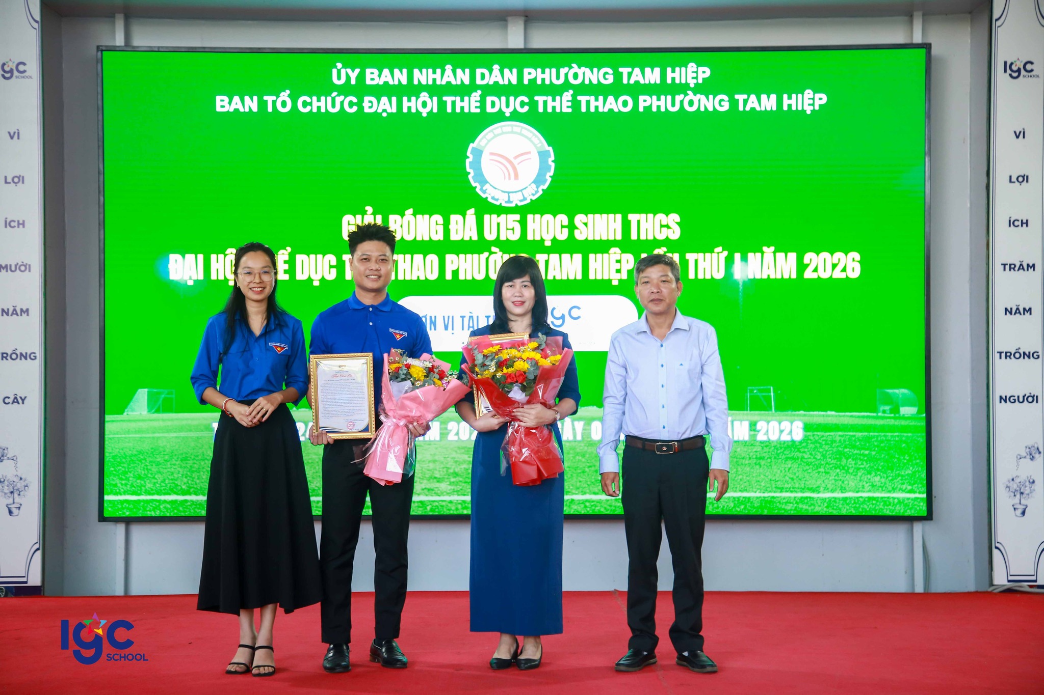 KHAI MẠC GIẢI BÓNG ĐÁ U15 HỌC SINH THCS PHƯỜNG TAM HIỆP – NĂM 2026