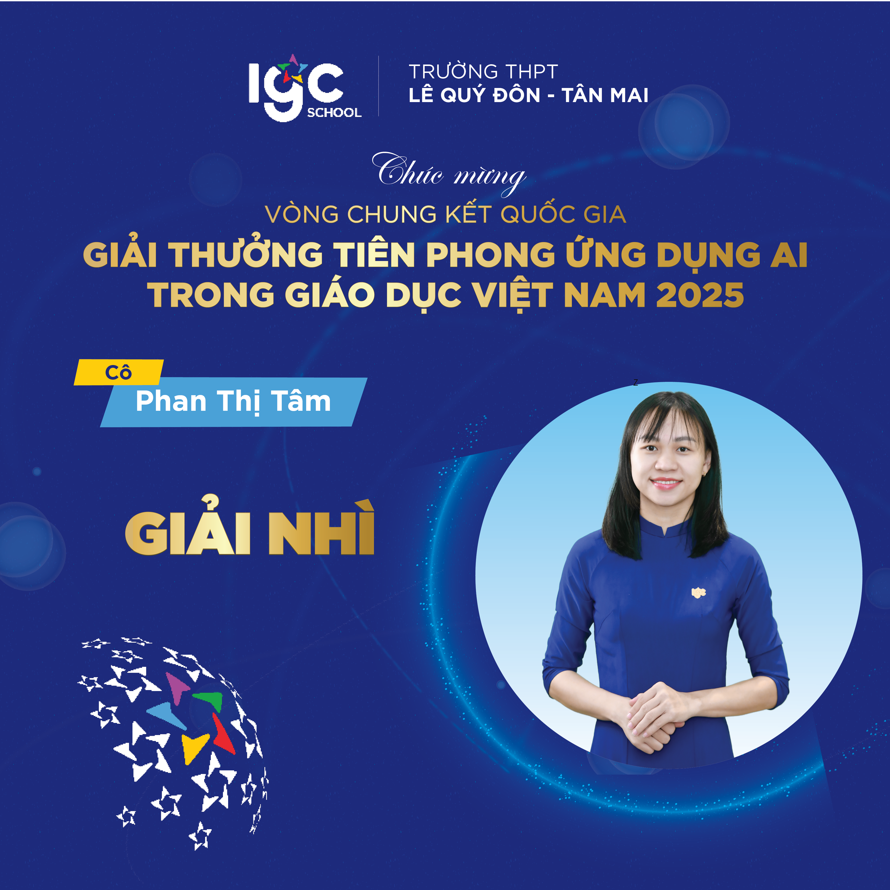 VINH DANH CÔ PHAN THỊ TÂM – GIẢI NHÌ VÒNG QUỐC GIA
